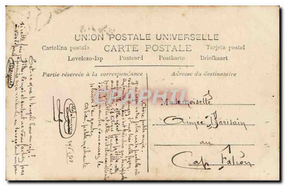 CPA Fantaisie Fille Enfant — Verso