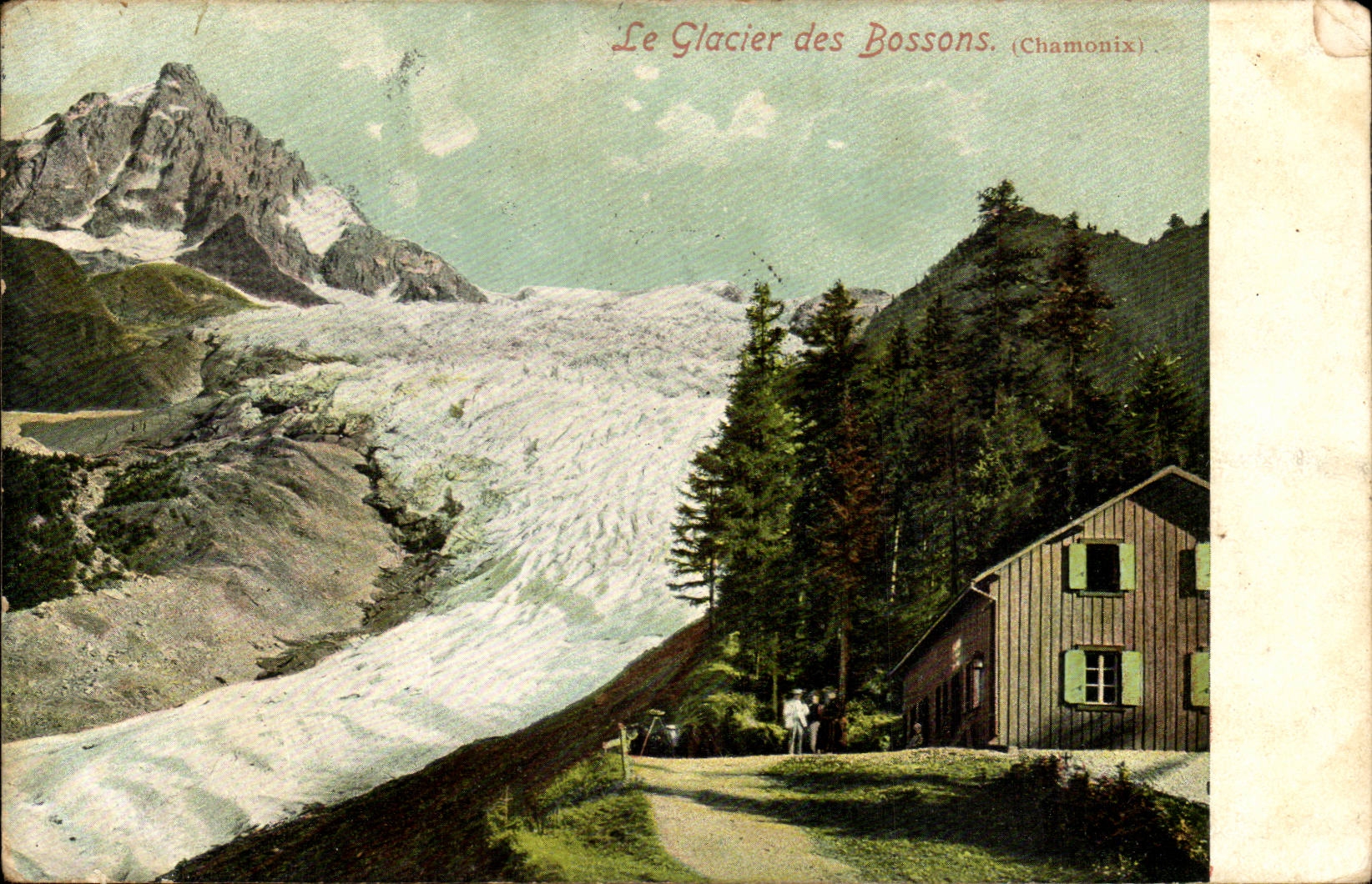 CPA le glacier des Bossons Chamonix