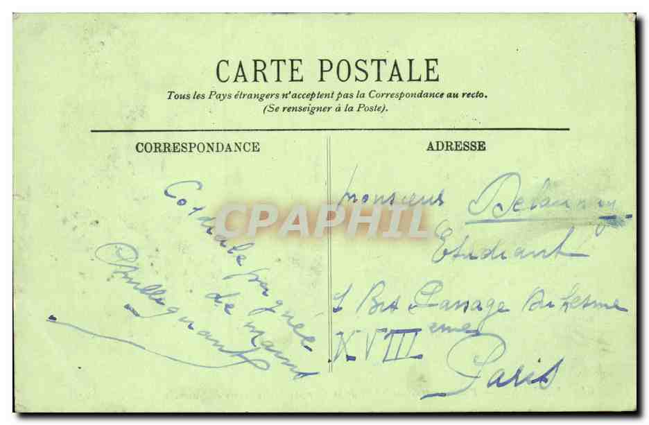 Bethune CPA Puits d'extraction n°8 de la compagnie des mines de Noeux — Rückseite