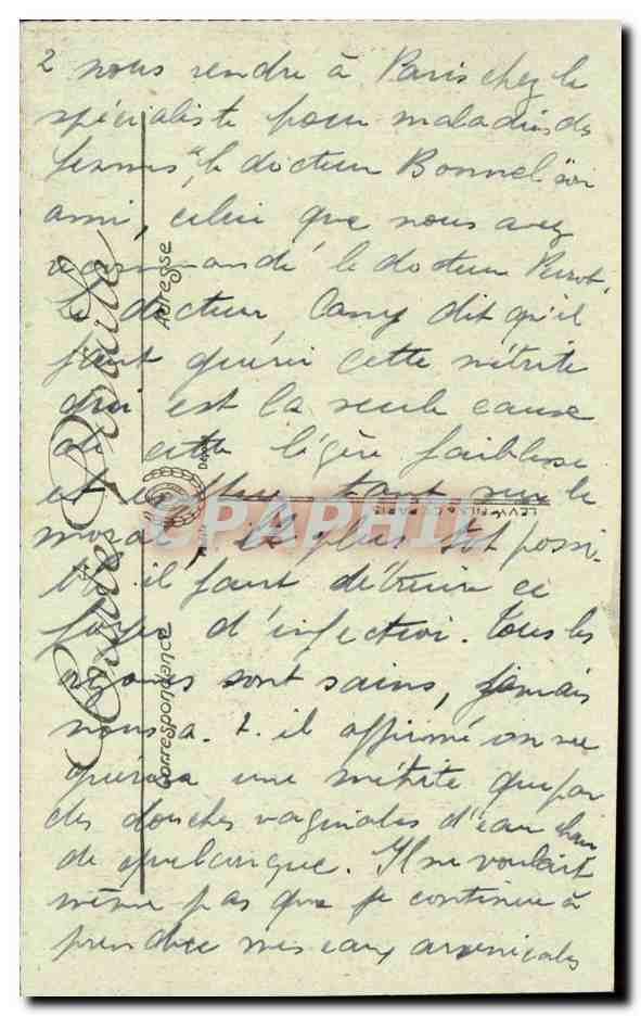 Le Mont Dore CPA Le pic du Capucin  — Verso
