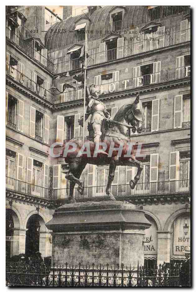 Paris CPA Statue de Jeanne d'arc