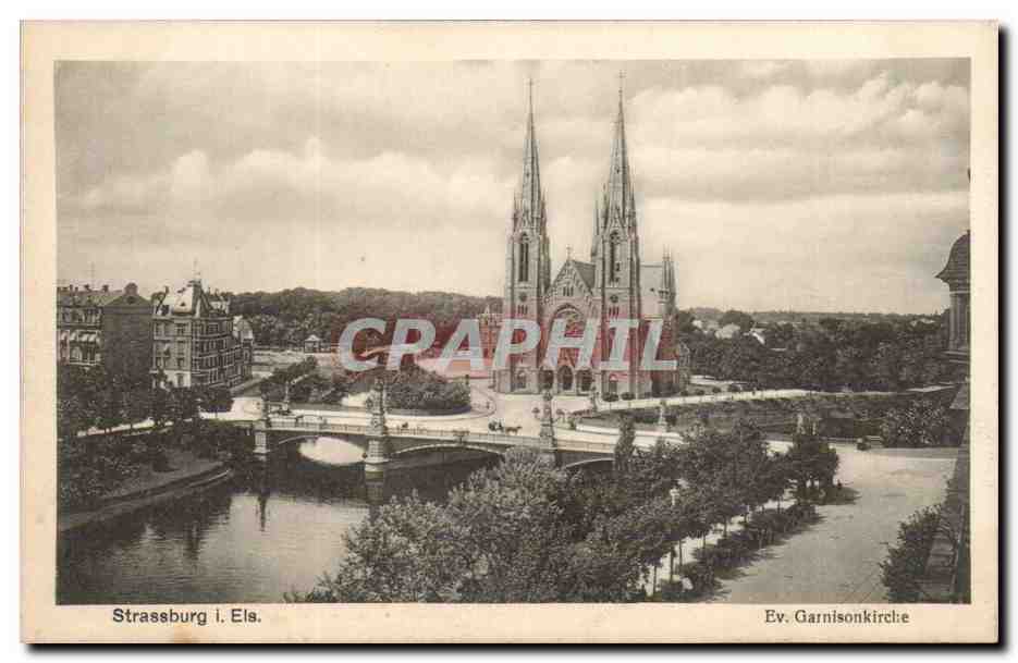 Strassburg Strasbourg CPA Ev Garnisonkirche 