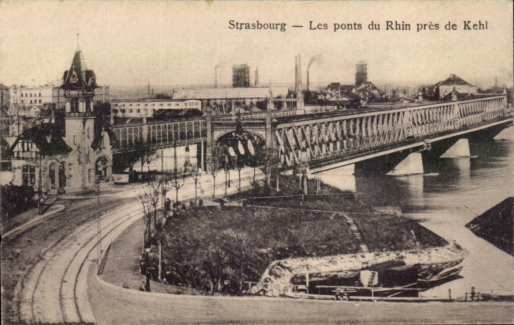 Strasbourg — Les ponts du Rhin près de Kehl — Maison d'édition d'Art, Strasbourg