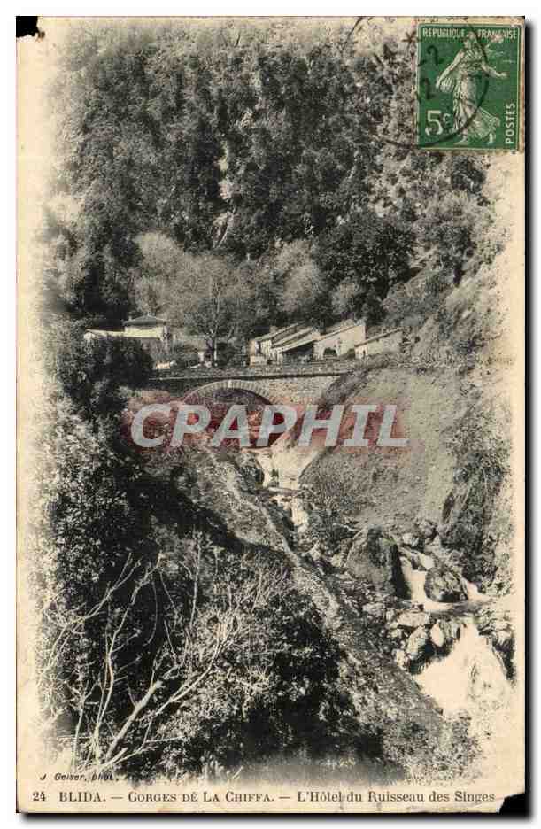 Blida — Gorges de La Chiffa — L'Hôtel du Ruisseau des Singes — J. Geiser, phot.