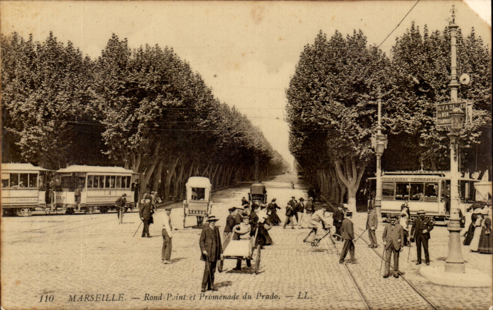 Marseille — Rond-Point et Promenade du Prado — LL. — N° 110