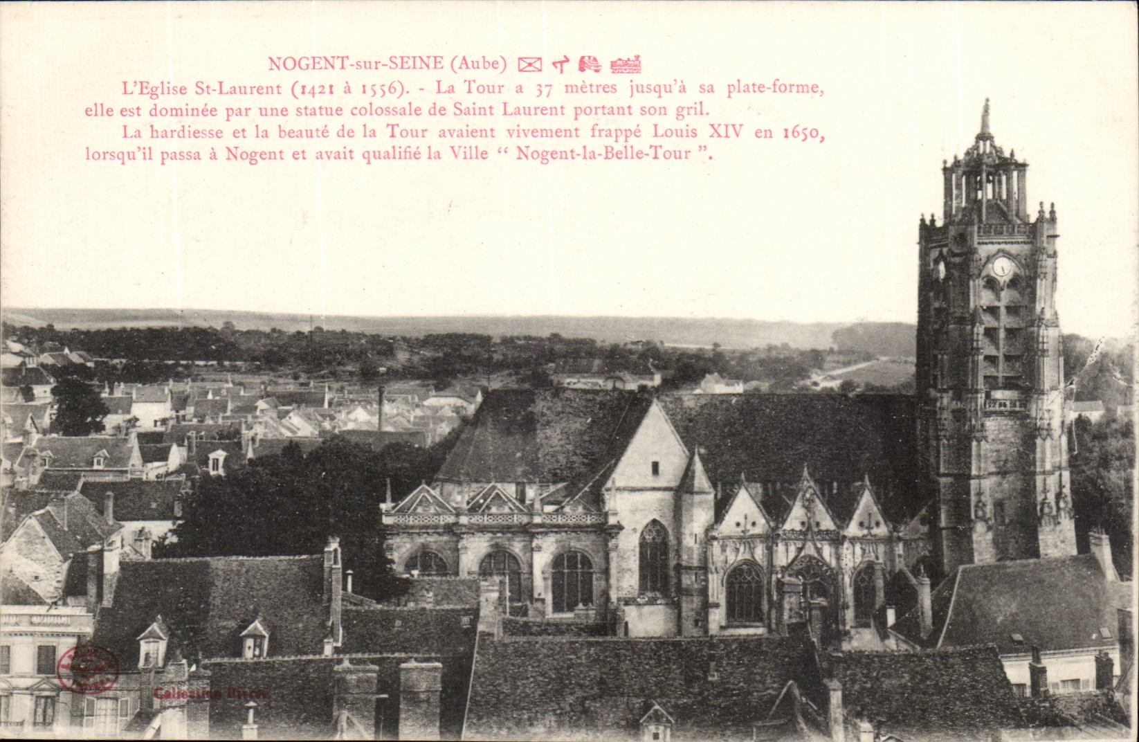 Nogent sur SEine CPA L'eglise St Laurent 