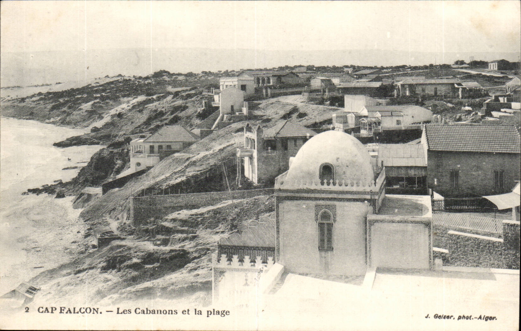 Maroc CAp Falcon CPA Les Cabanons et la plage