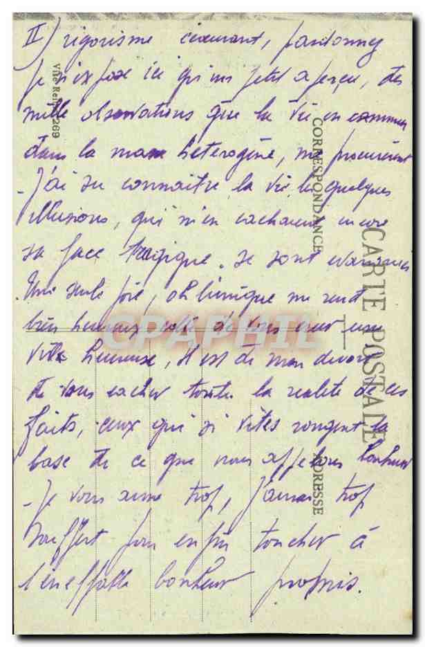 Reims dans ses années de bombardements 1914-1917 — Place Luton — Collection G. Dubois — Achterkant