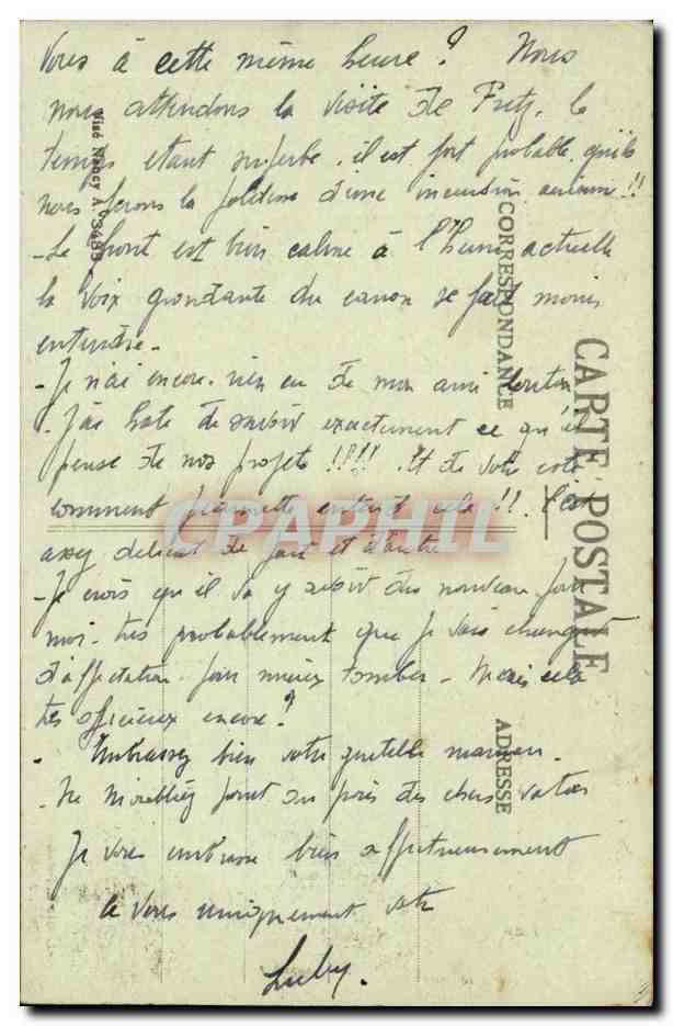 Reims dans ses annees de bombardement 1914 1917 CPA La cathedrale incendiee par les allemands — Rückseite