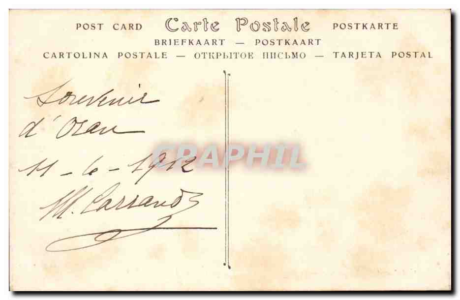 Algerie Oran CPA Palmiers — Rückseite