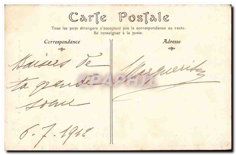 Algerie Oran CPA Le monument de Sidi Brahim — Rückseite