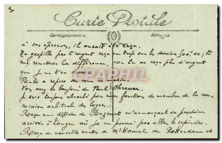 Vittel CPA Grande source — Verso