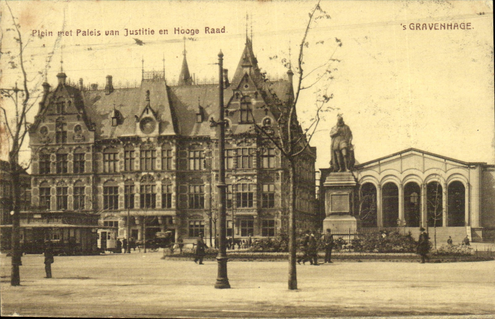Belgie Belgique Granvenhage Plein met Paleis van Justitie en Hooge Raad