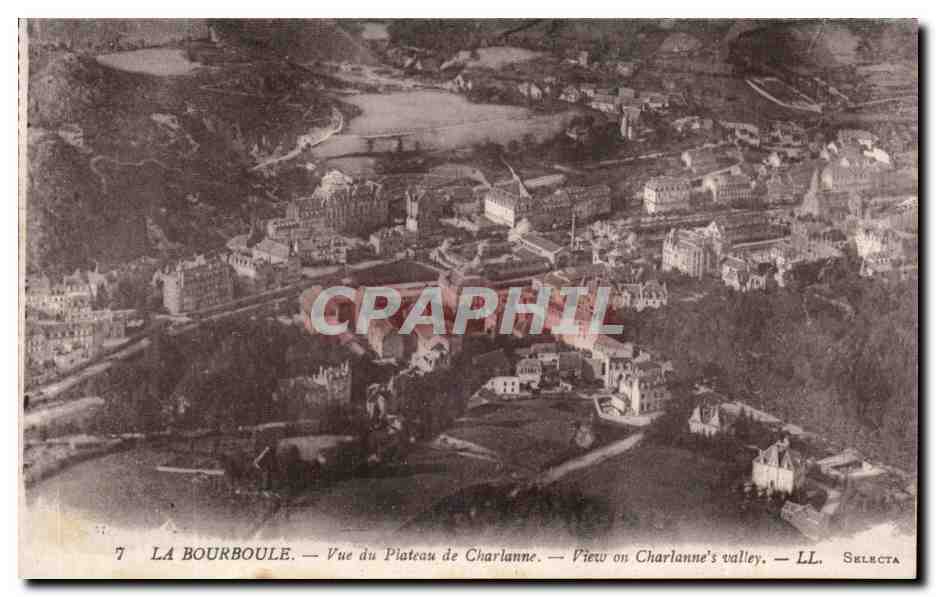 La Bourboule CPA Vue du plateau de Charlanne