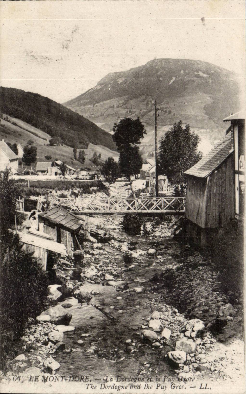 Le Mont Dore CPA La Dordogne et le Puy Gros