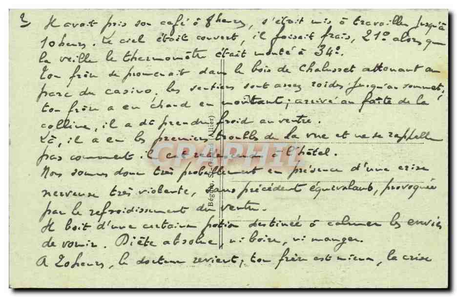 CPA Une famille en villegiature (elevage oies) — Rückseite
