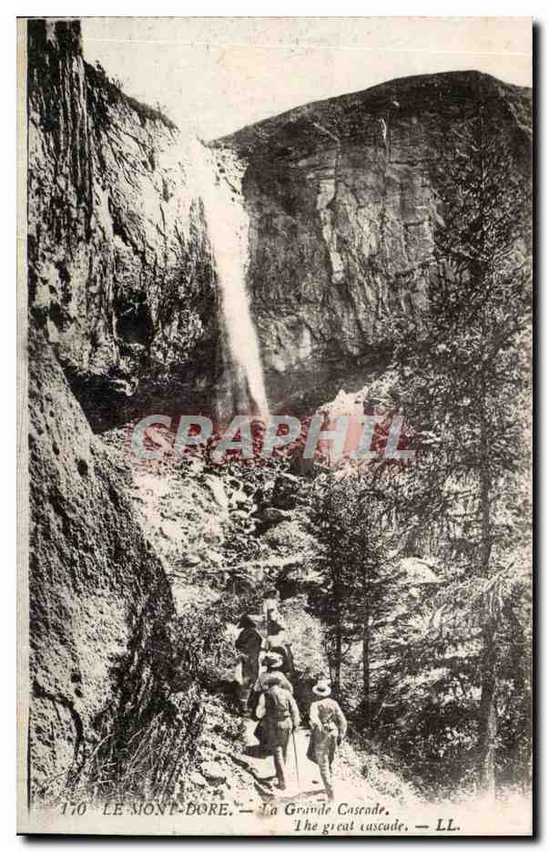 Le Mont Dore CPA la grande cascade