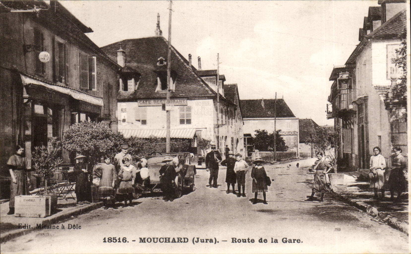 Mouchard (Jura) — Via della Stazione — Edit. Mitaine a Dole, n° 18516