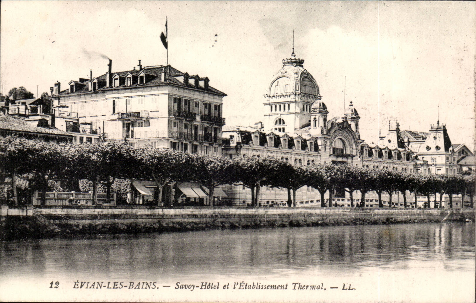 Evian les Bains CPA SAvoy Hotel et etablissement thermal