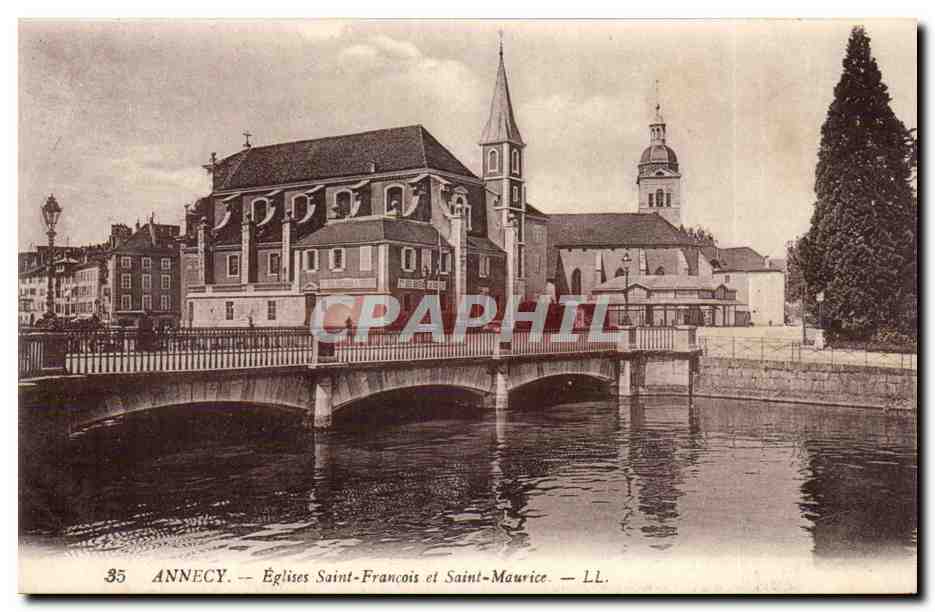 Annecy — Églises Saint-François et Saint-Maurice — LL.