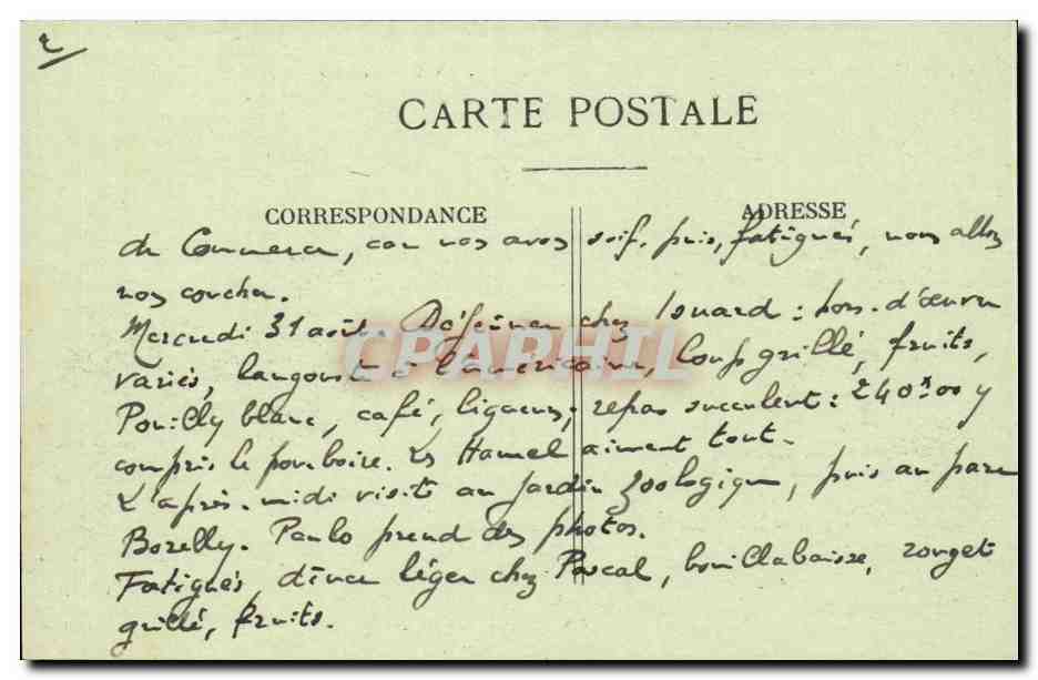 Château de Montrottier — Environs d'Annecy — AD. PARIOT, ANNECY, n°315 — Rückseite
