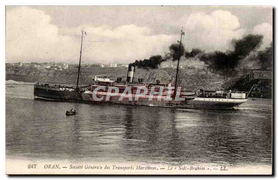 Oran — Société Générale des Transports Maritimes — Le « Sidi-Brahim » — LL. n°247
