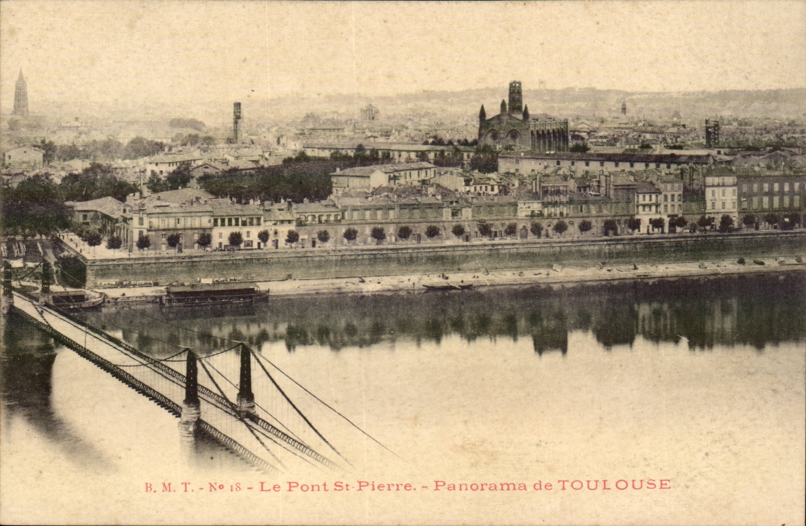 Der Saint-Pierre-Brücke - Panorama von Toulouse - B.M.T. - Nr. 18