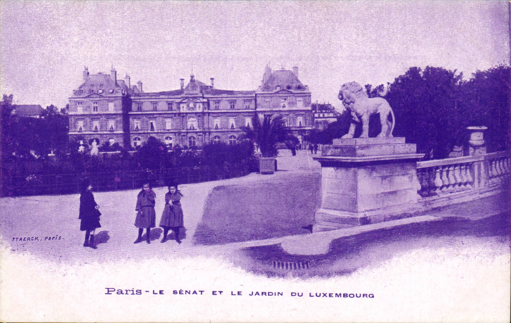 Paris 6 - Le Senat et le Jardin du Luxembourg - CPA 