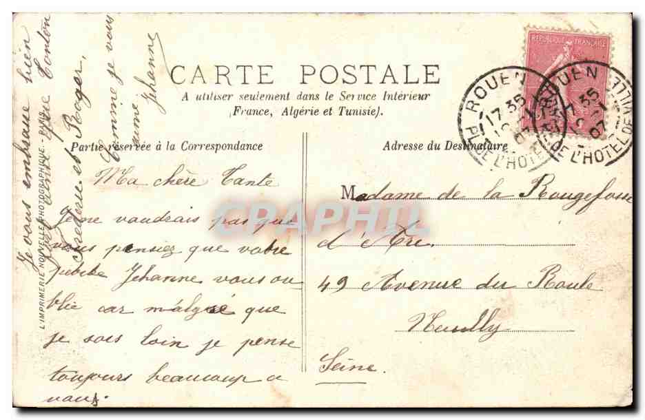 Rouen - Aitres Saint Maclou - CPA  — Rückseite