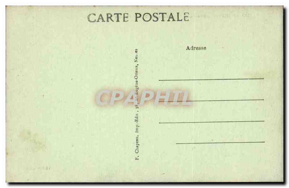 Le Croisic - Rochers de la Grande Cote - CPA  — Rückseite