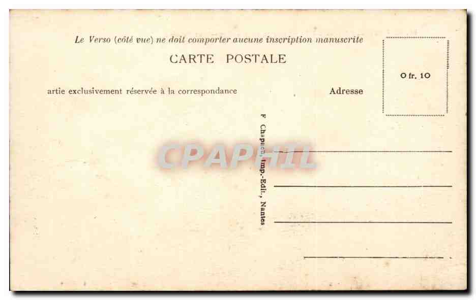 Le Pouliguen - Sur la Cote - Roches et Falaise - CPA  — Rückseite