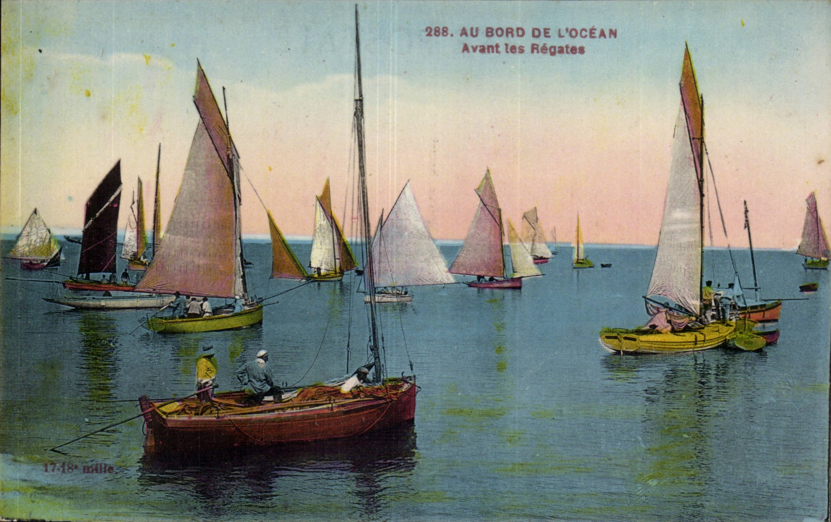 Bateau - Voilier - Au Bord de L'Ocean - Avant les Regales - CPA 