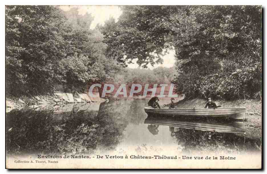 Nantes - De Verton a Chateau Thebaud - Une vue de la Maine - CPA 