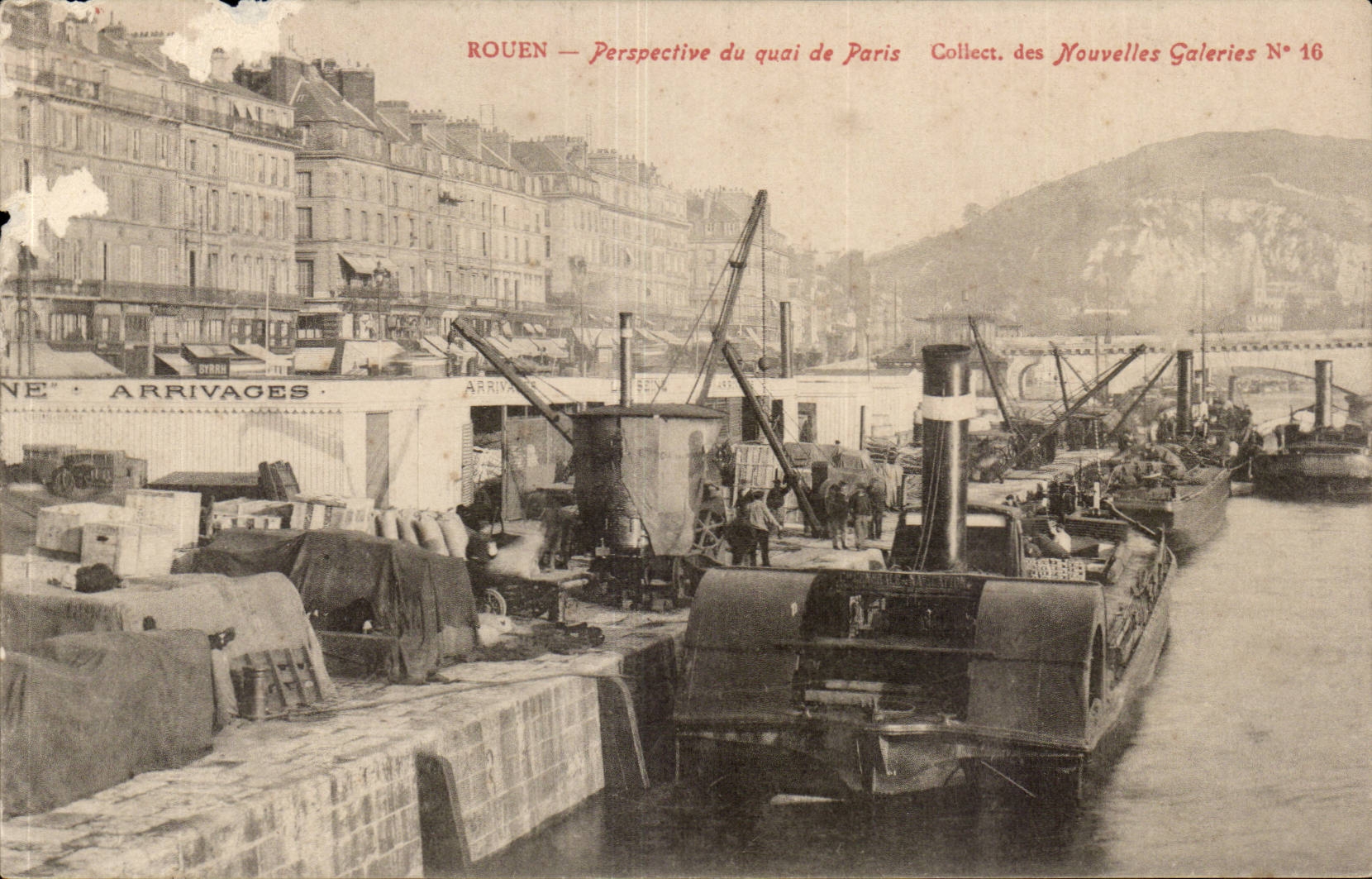 Rouen — Vista del molo di Parigi — Collezione delle Nuove Gallerie N° 16