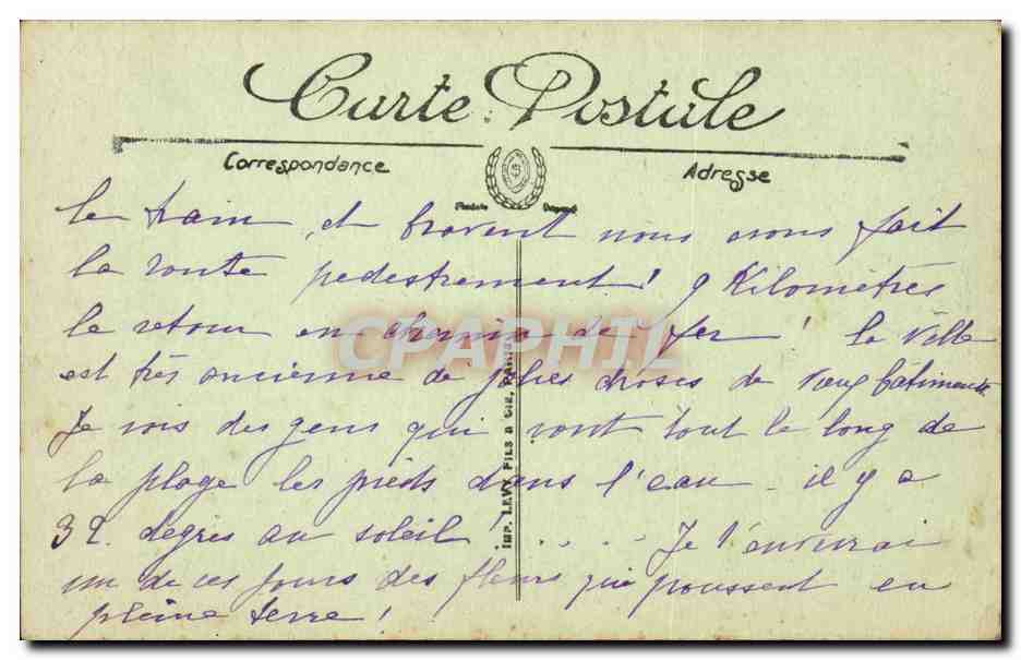 Guérande — Le Bas-Mail et les Remparts — LL — Rückseite