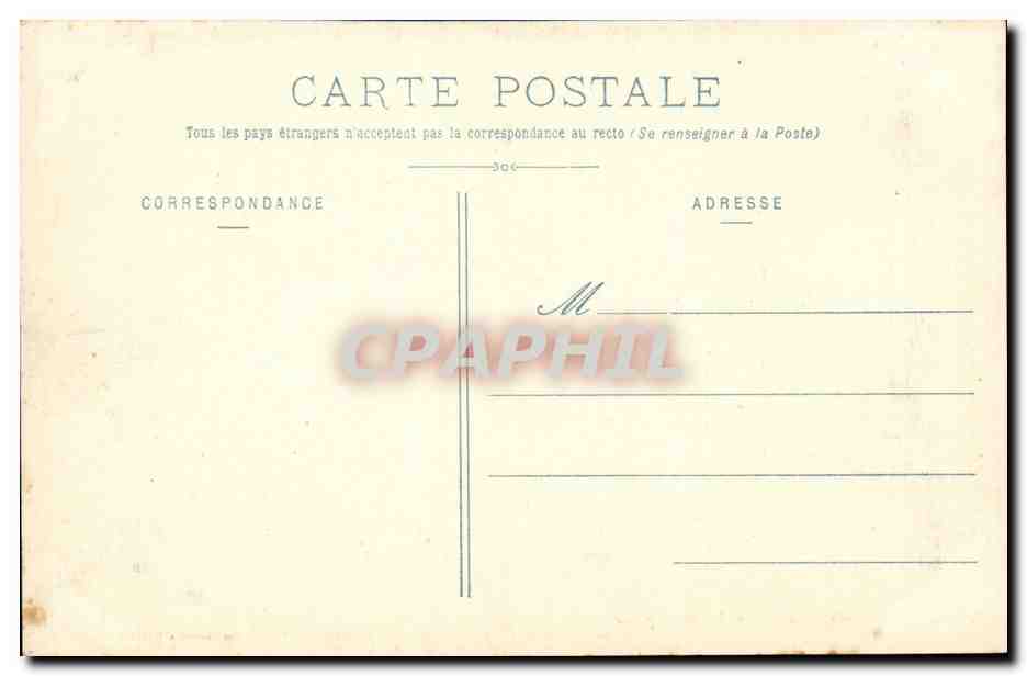 Nancy - Fontaine de Neptune - CPA  — Verso