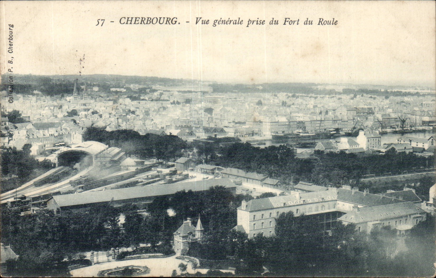 Cherbourg - Vue Generale prise du Fort du Roule - CPA 