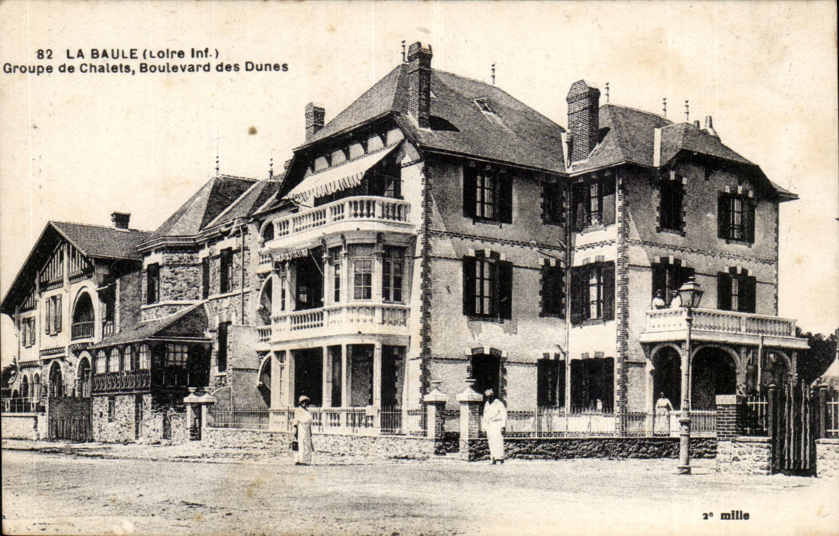 La Baule - Groupe de Chalets - Boulevards des Dunes CPA 