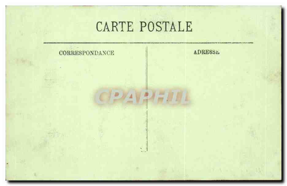 Caen - Le Chateau - Poste de Secours CPA  — Verso