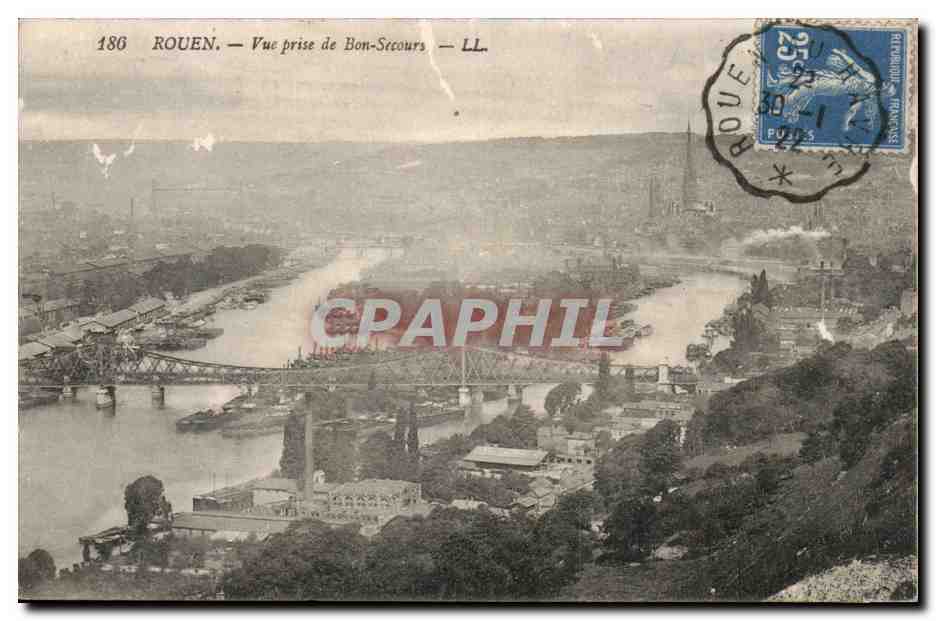 Rouen CPA Vue prise de BonSEcours