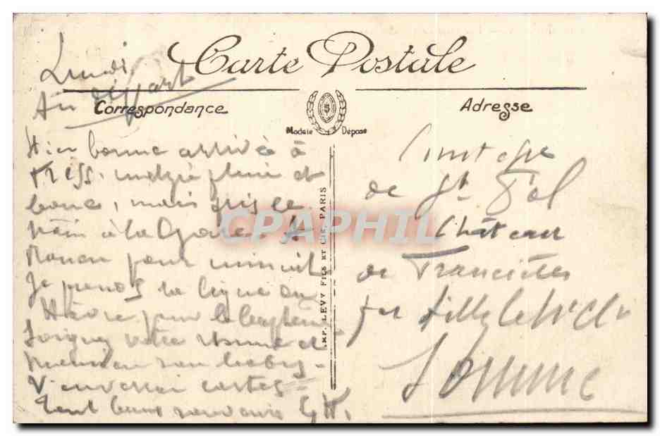 Rouen CPA Vue prise de BonSEcours — Verso