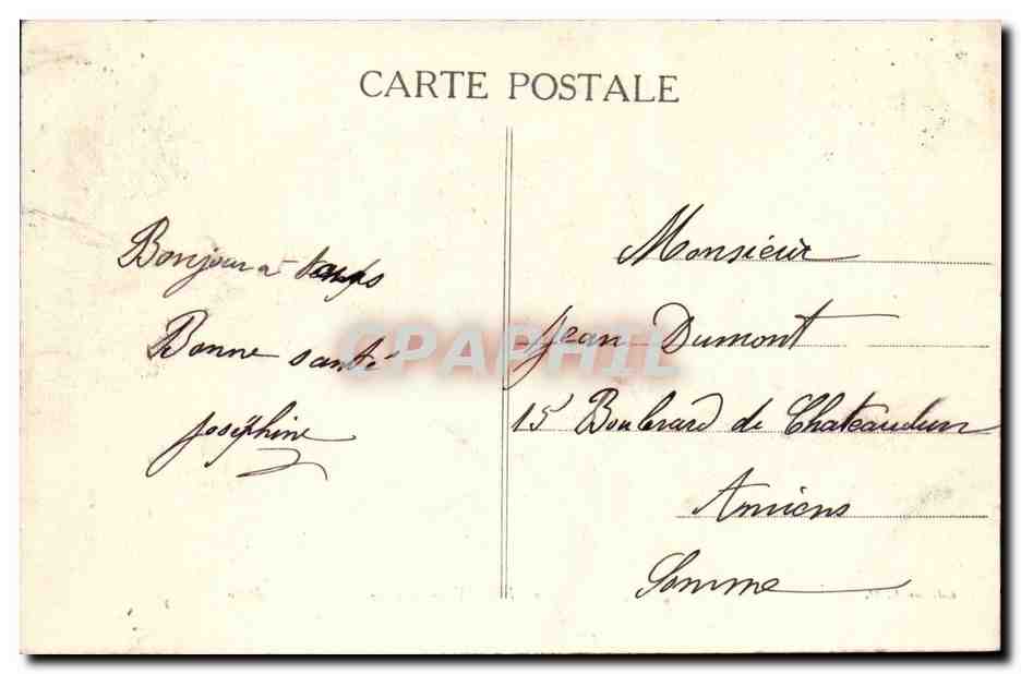 Vichy CPA Allee Entree du casino — Verso