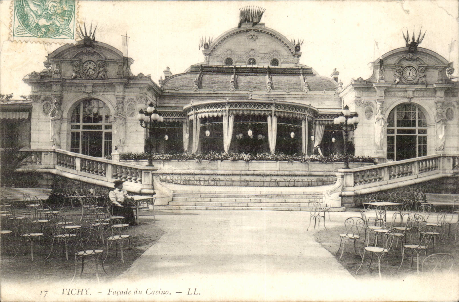 Vichy CPA Facade du casino