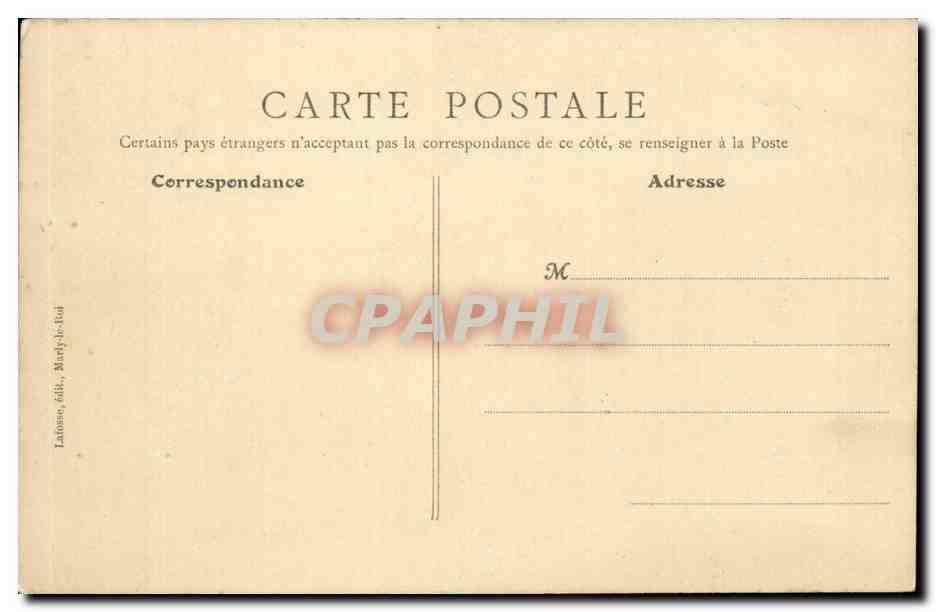 CPA Reconstitution du chateau de Marly le Roi par Guillaumont pere — Back