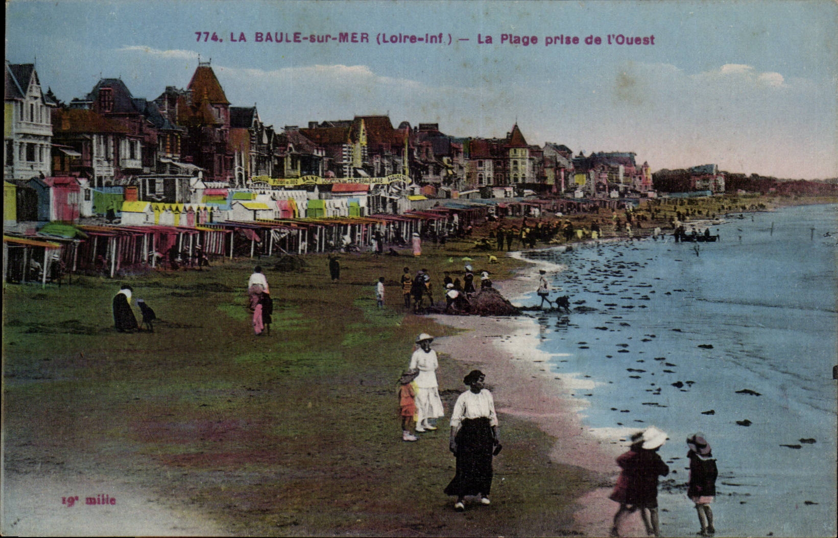 La Baule sur Mer CPA La plage prise de l'ouest