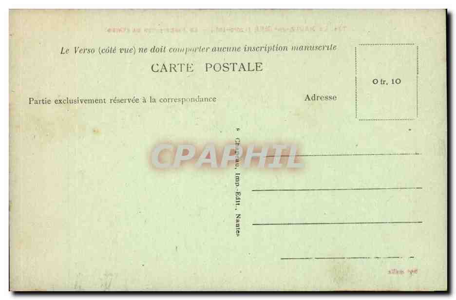 La Baule sur Mer CPA La plage prise de l'ouest — Rückseite