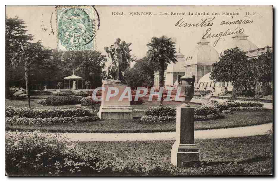 Rennes — Les Serres du Jardin des Plantes — G.F. n°1052