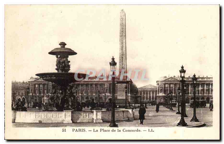 Paris CPA Place de la Concorde