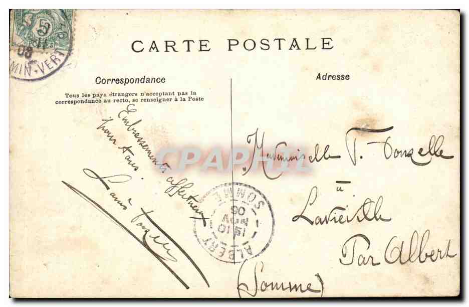 Paris CPA Petit Palais — Rückseite