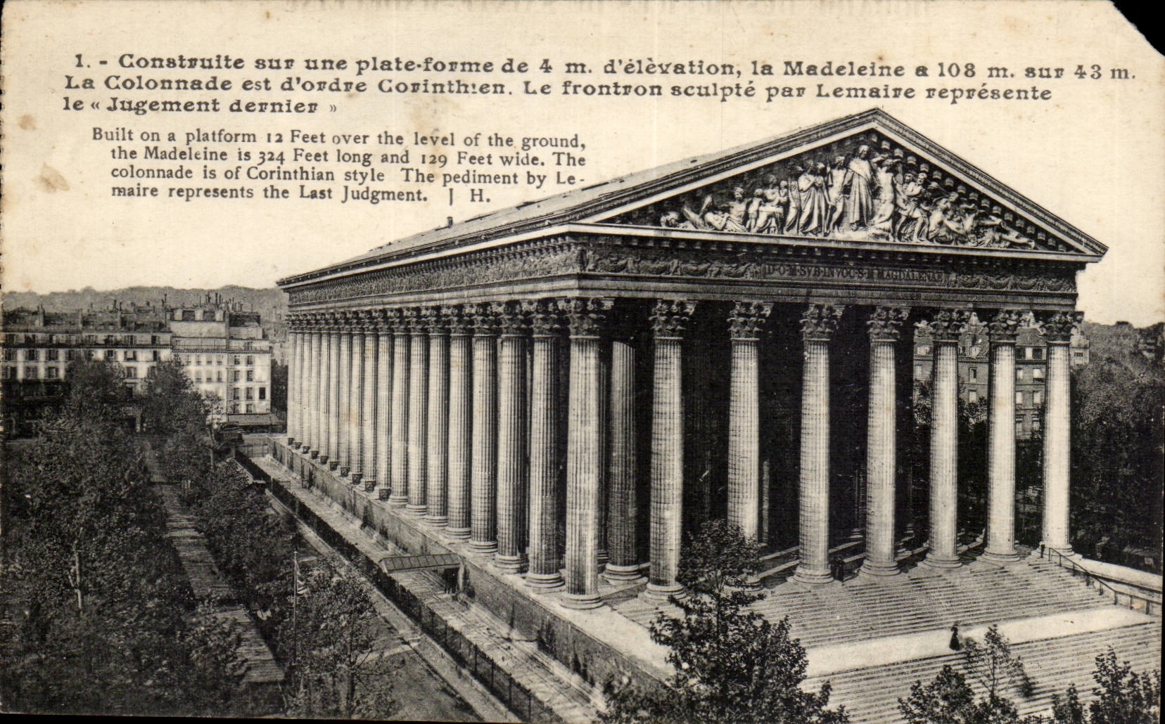 Paris CPA La Madeleine